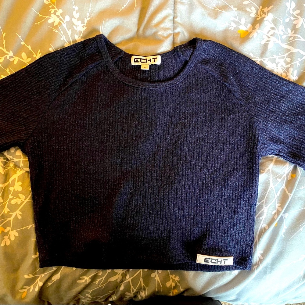 ECHT navy blue top